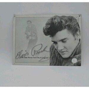 Elvis‎ Presley 'Sun Never Sets On A Legend' 16 x 12 Metal Wall Hanging Sign Seal